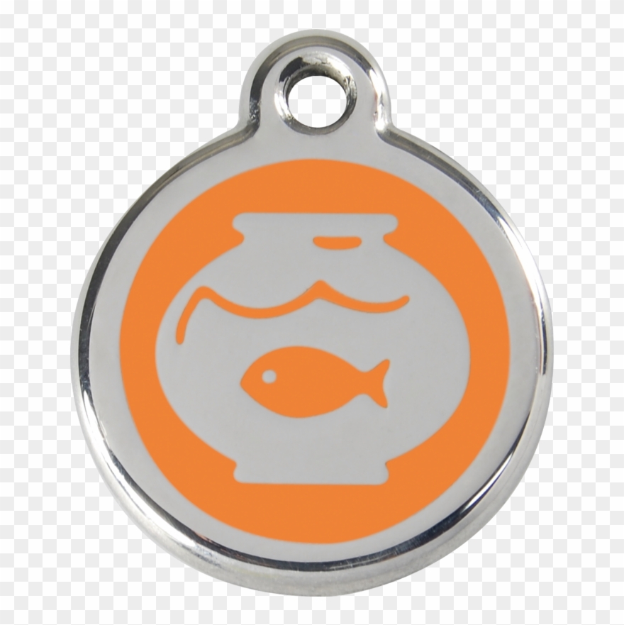 Cats Fish Bowl Orange - Red Dingo Fish Bowl Pet Id Dog Tags - Light Blue In Clipart