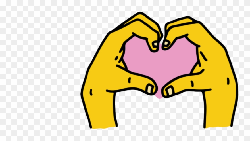 Instagram Hand Heart Sticker - Hand Heart Sticker Instagram Clipart
