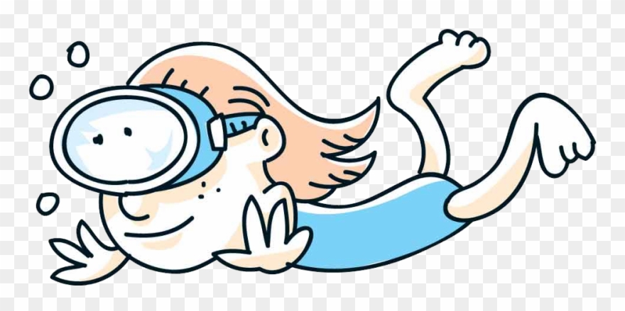 Ham Clipart Carcass - Swimming Cartoon - Png Download