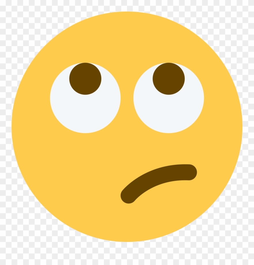 Face With Rolling Eyes - Rolling Eyes Emoji Twitter Clipart