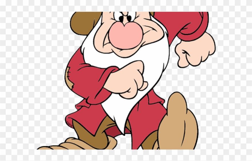 Snow White Dwarf Grumpy Clipart