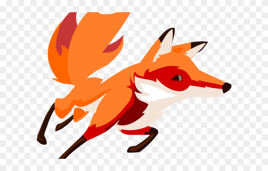 Red Fox Clipart Clip Art - Fox Running Clipart - Png Download