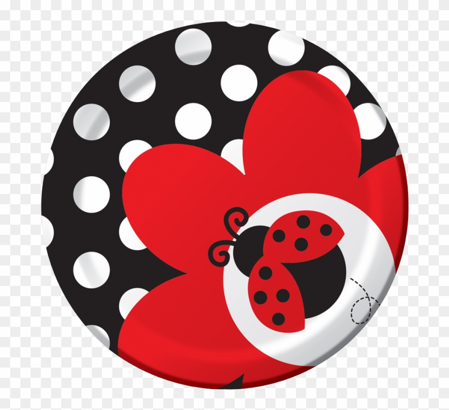 Ladybug Party Cake Plates Clipart