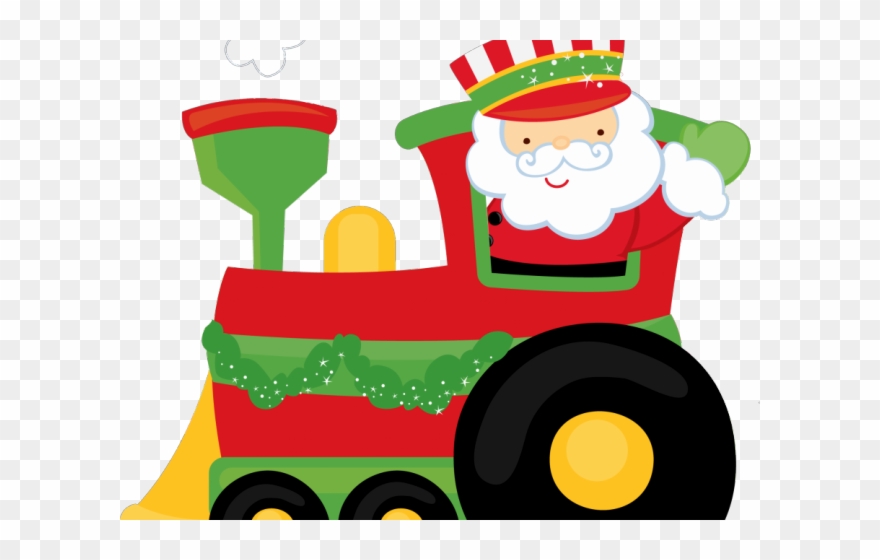 Train Clipart Snowman - Tren De Santa Claus - Png Download