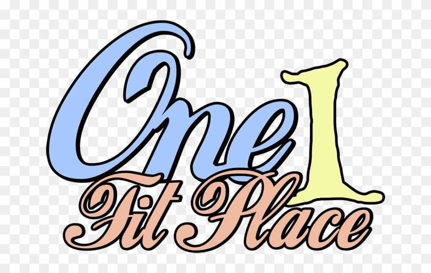 Elegant, Playful, Fitness Logo Design For One Fit Place - Calligraphy Clipart