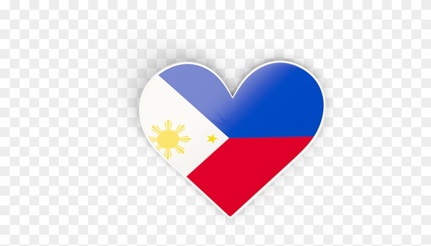 Clip Art Philippines Sticker - Philippine Flag Heart Sticker - Png Download