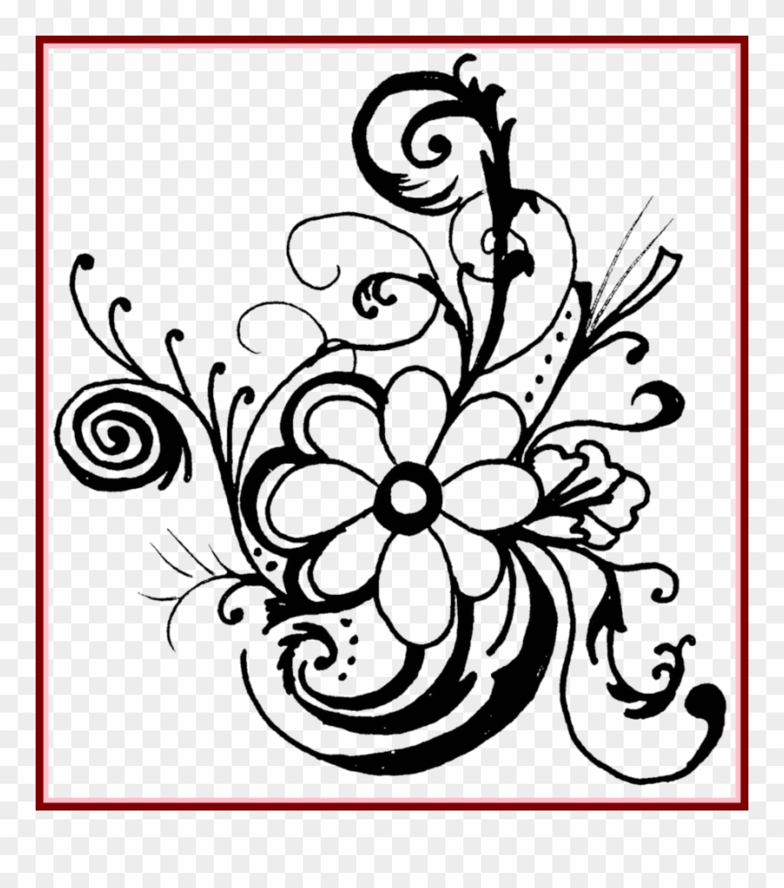 Astonishing Hawaiian Flower Clip - Flower Black And White Clip Art - Png Download