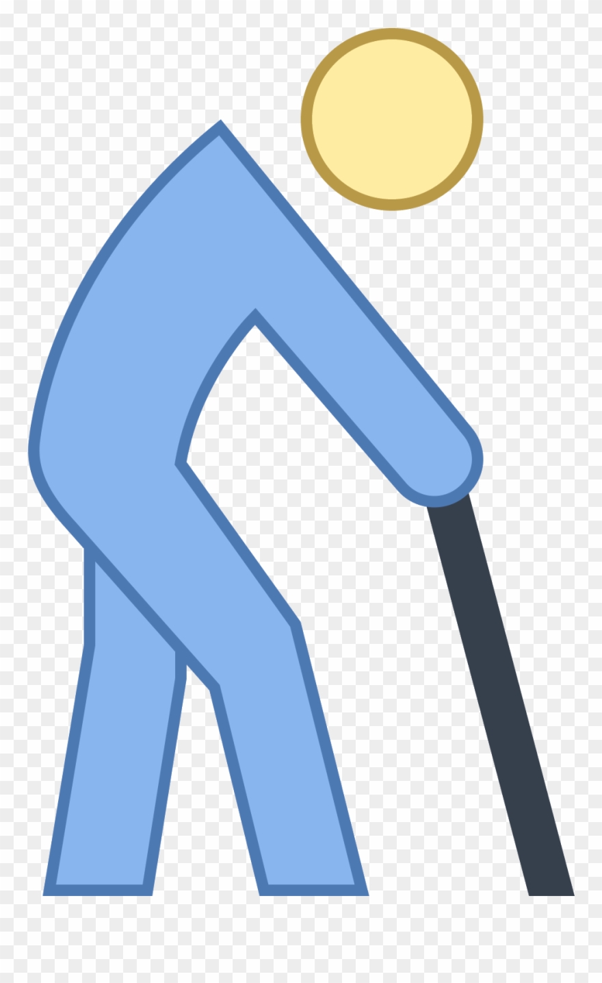 Elderly Person Icon - Icon Clipart