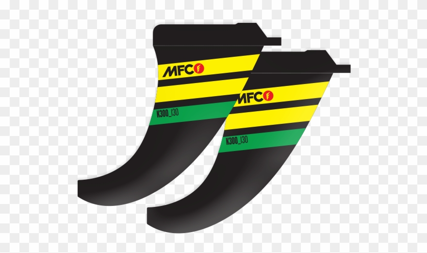 Quad Center Fins K300 Clipart