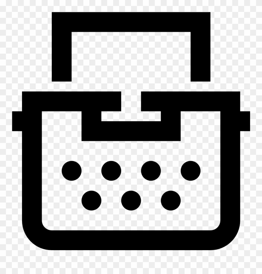 Typewriter With Paper Icon - Blog Icon Png Clipart