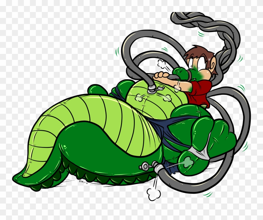 Inflatable Gator Hose Attack - Alligator Pool Toy Tf Clipart