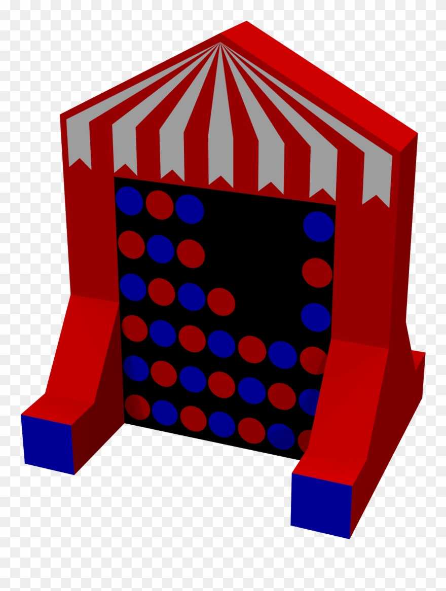 Inflatable Noughts & Crosses / Connect 4 Game - Illustration Clipart