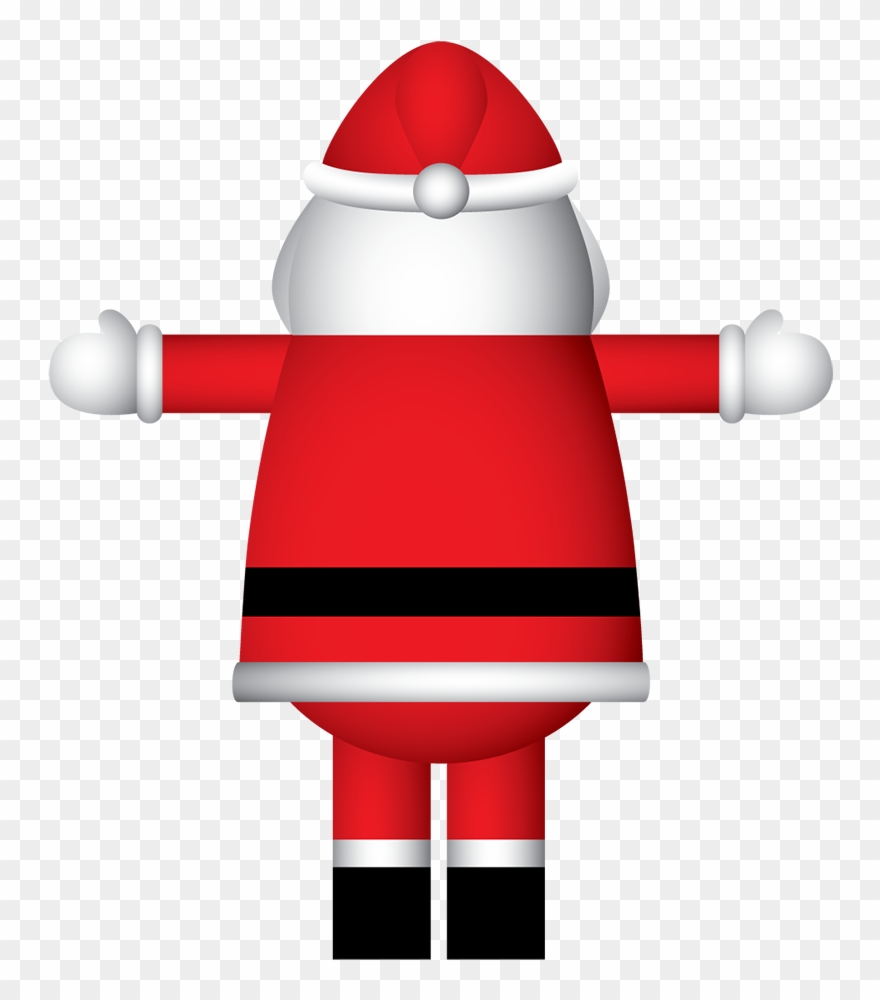 Inflatable Santa Claus Mascot A - Mascot Clipart