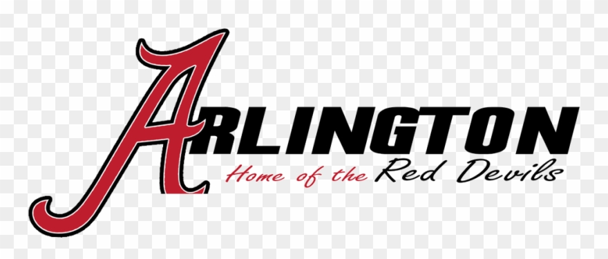365-5121 - Arlington Red Devils Logo Clipart