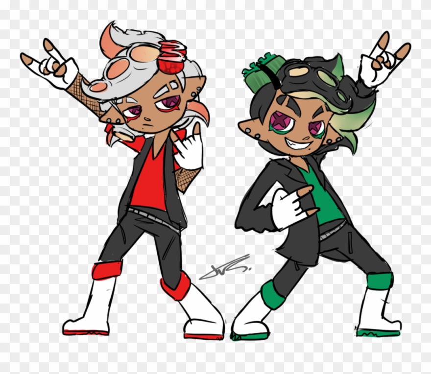 Nose Bleeds, Kraken, Nintendo, Fanart, Pride, Character - Octoling Sisters Tako Yaki Clipart