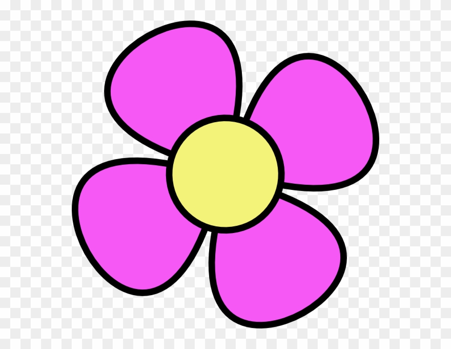 Yellow And Pink Flower Clip Art - Png Download
