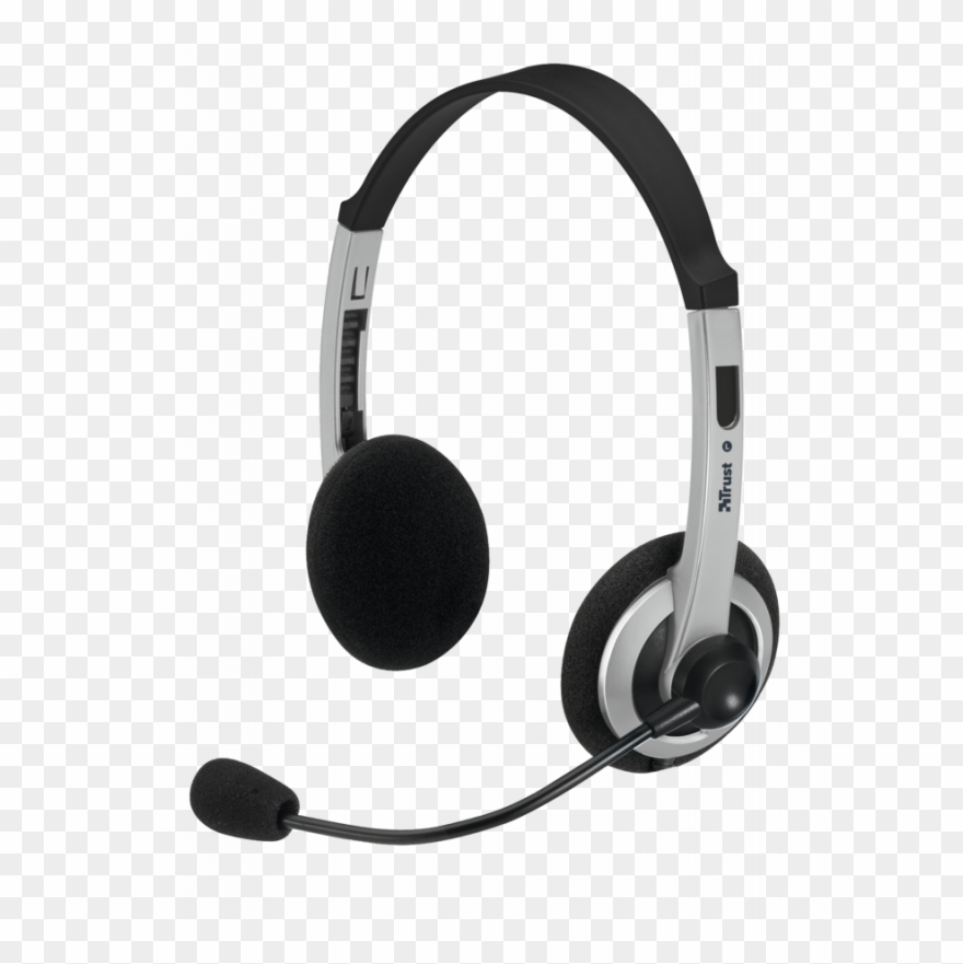 Trust Comfortfit Hs-2450 Headset Clipart Microphone - Trust Hd Video Chat Pack Web Camera - Png Download