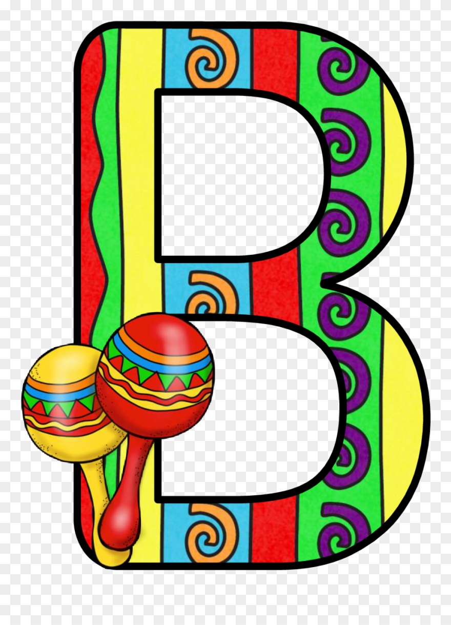 Image Result For Mexican Letter B - Letras Noche Mexicana Clipart