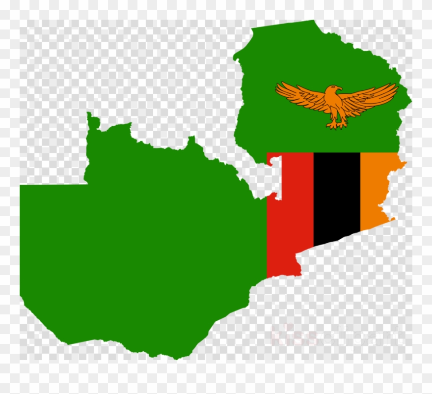 Map Of Zambia Png Clipart Flag Of Zambia Map - Zambia Independence Day 2018 Transparent Png