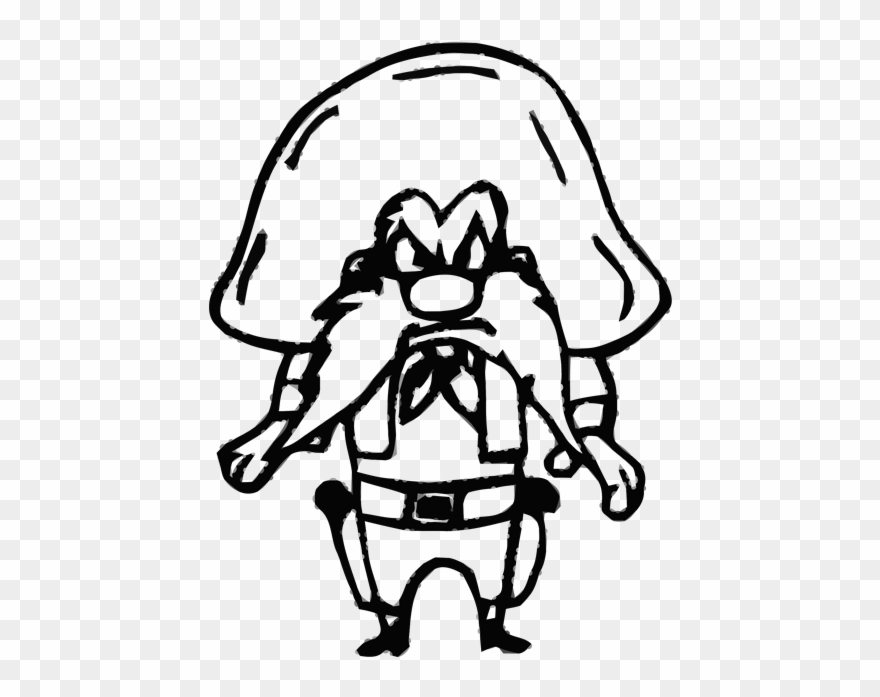 Looney Toons Yosemite Sam Bnw - Yosemite Sam Clipart