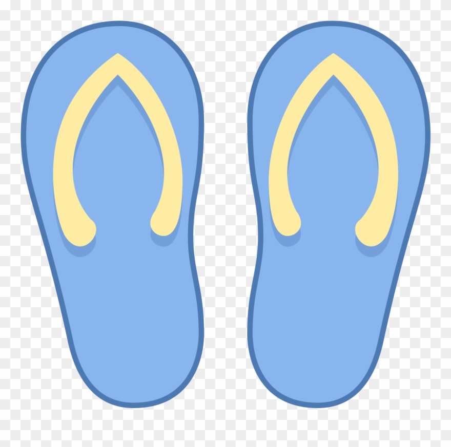 The Icon Resembles Two Upside Down Pear Shapes That - Flip Flop Icon Clipart