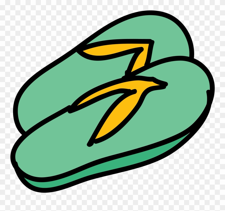 The Icon Resembles Two Upside Down Pear Shapes That - Slipper Clipart