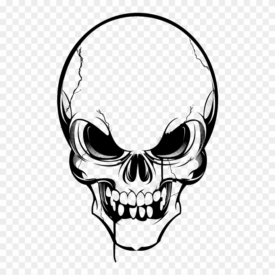 Stickers Tête De Mort, Autocollant Tete De Mort, Adhésif Clipart