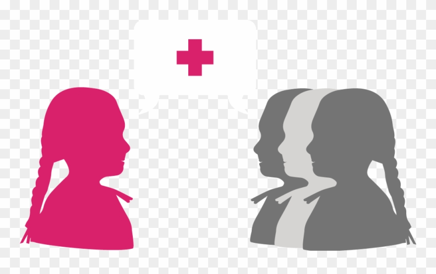 Girls Health Champions In Action - Cross Clipart