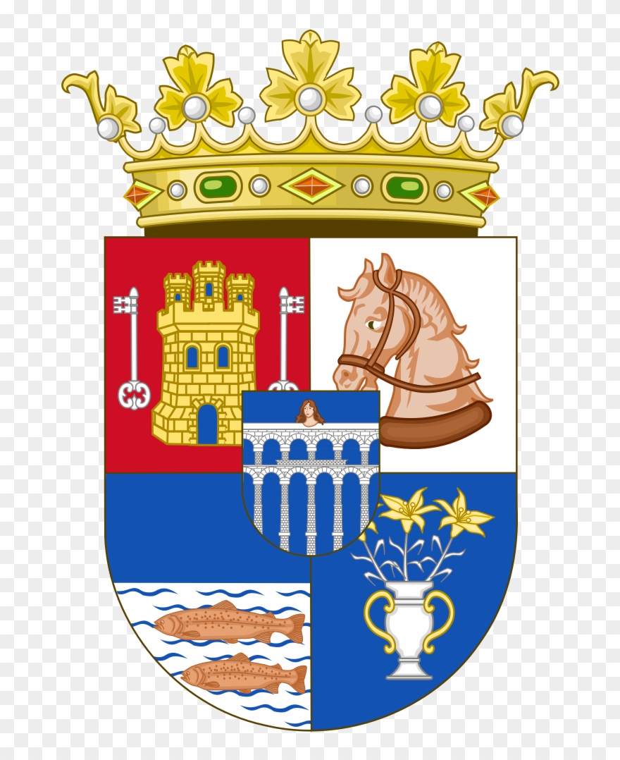 Coat Of Arms Of Segovia Province - Spanish Morocco Coat Of Arms Clipart