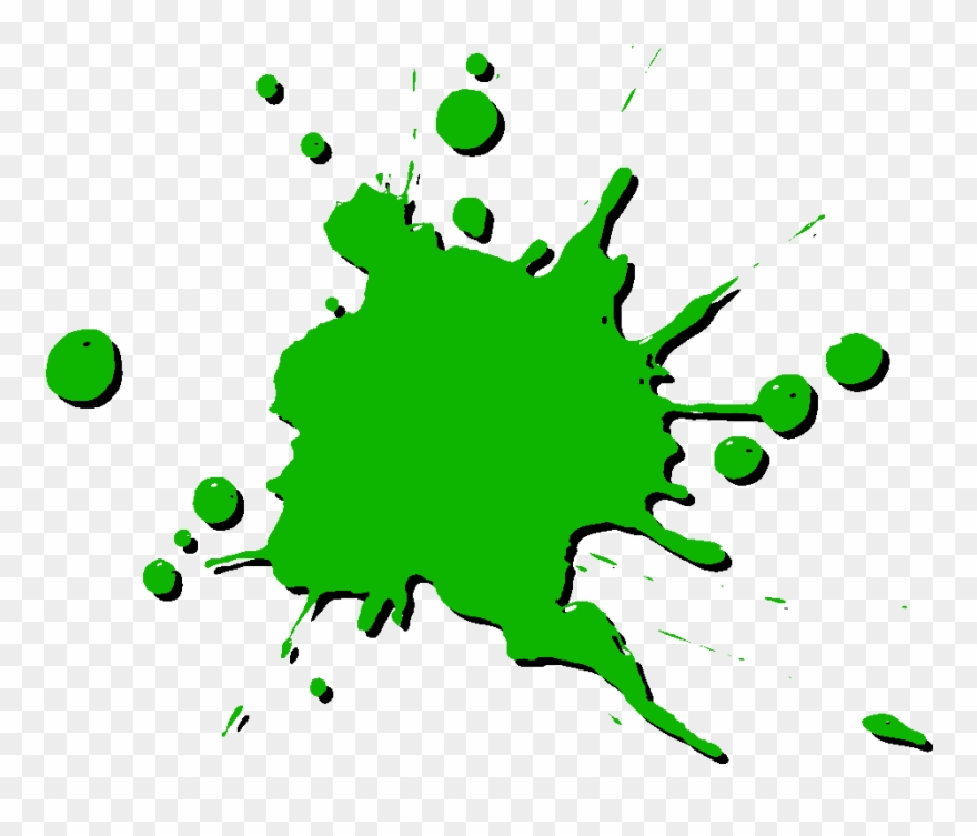 Free Icons Png - Taches De Peinture Verte Clipart