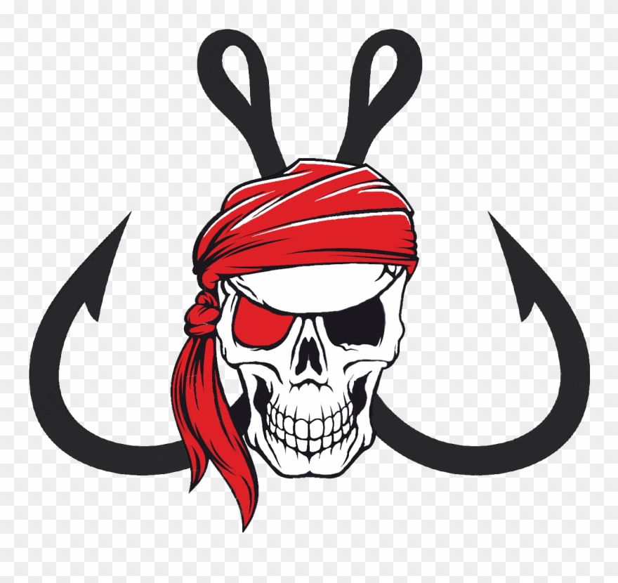 Crossing Fish Hooks Tattoo Clipart