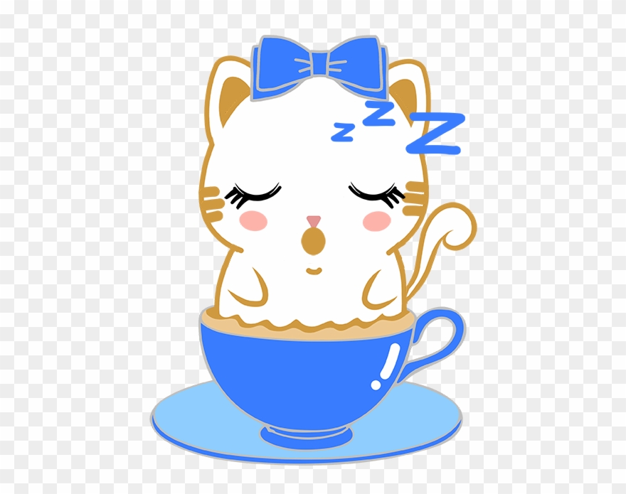 Caramel Kitty Cappuccino Messages Sticker-1 - Sticker Clipart