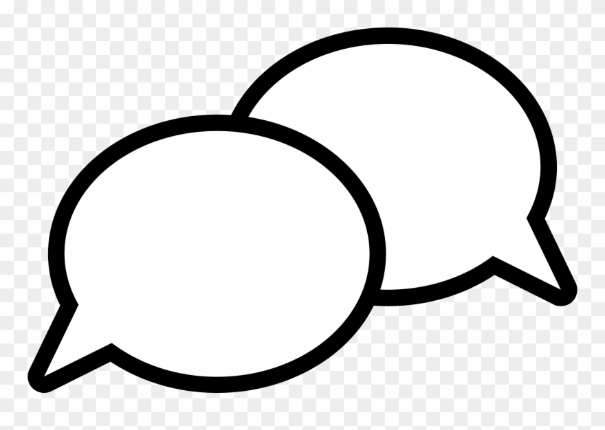Open - Dialogue Icon Transparent Background Clipart
