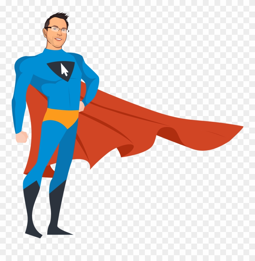 Have No Fear, Mr Bandicoot Is Here - Super Hero Flat Design Clipart