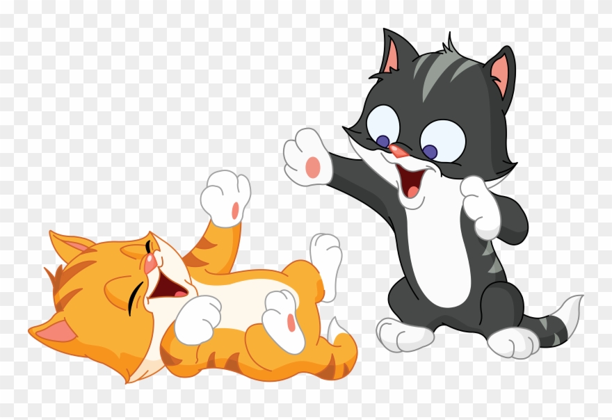 It Was A Beautiful Spring-like Day On Saturday, 1/20, - Kittens Playing Clip Art - Png Download