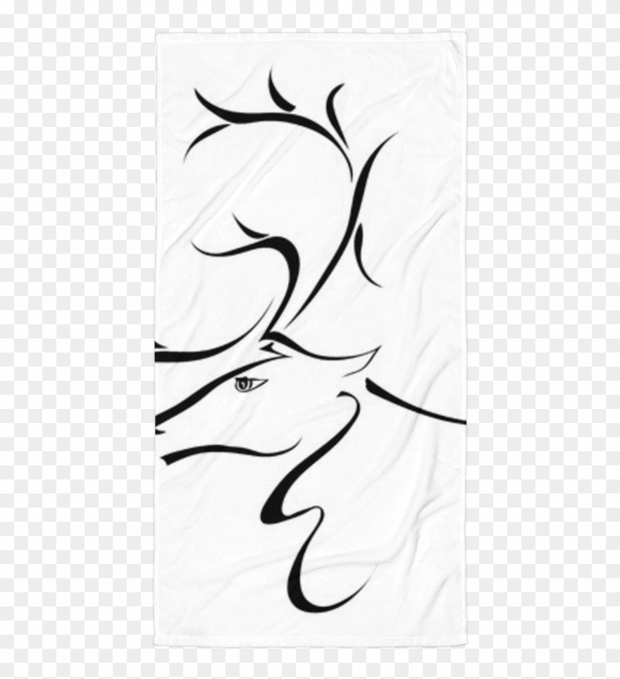 Sublimated Towel - Deer Clipart