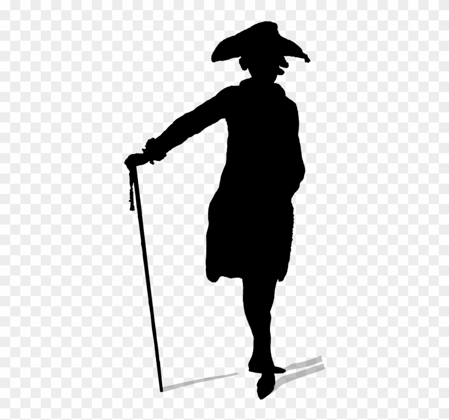 Victorian Man - 18th Century Silhouette Clipart