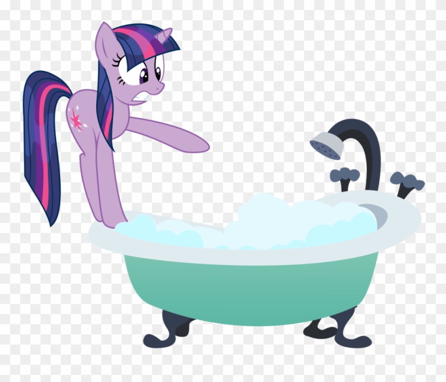 Twilight And Bathtub By Kooner Cz On - Bathtub Cartoon Png Clipart
