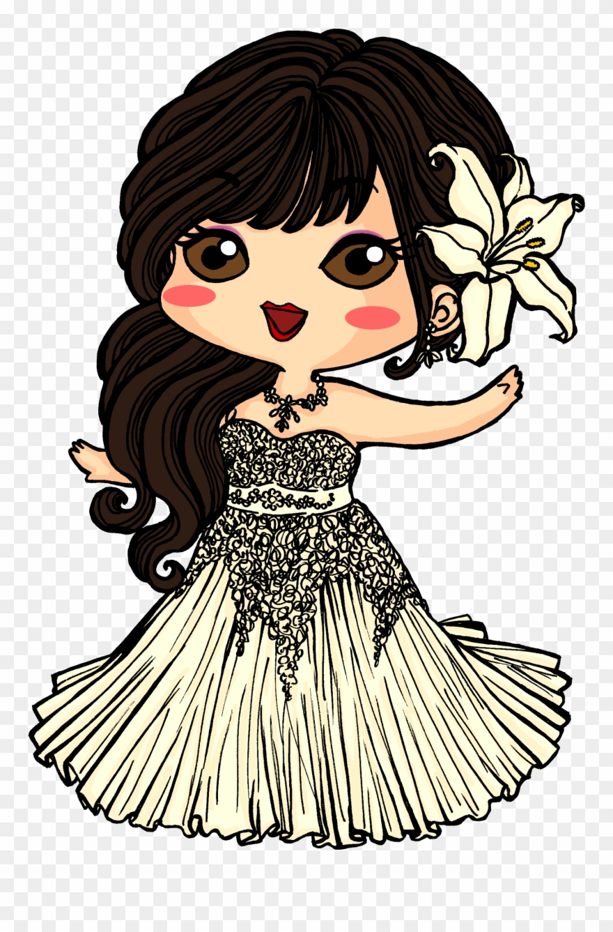 Pia Chibi Wedding - Drawing Clipart