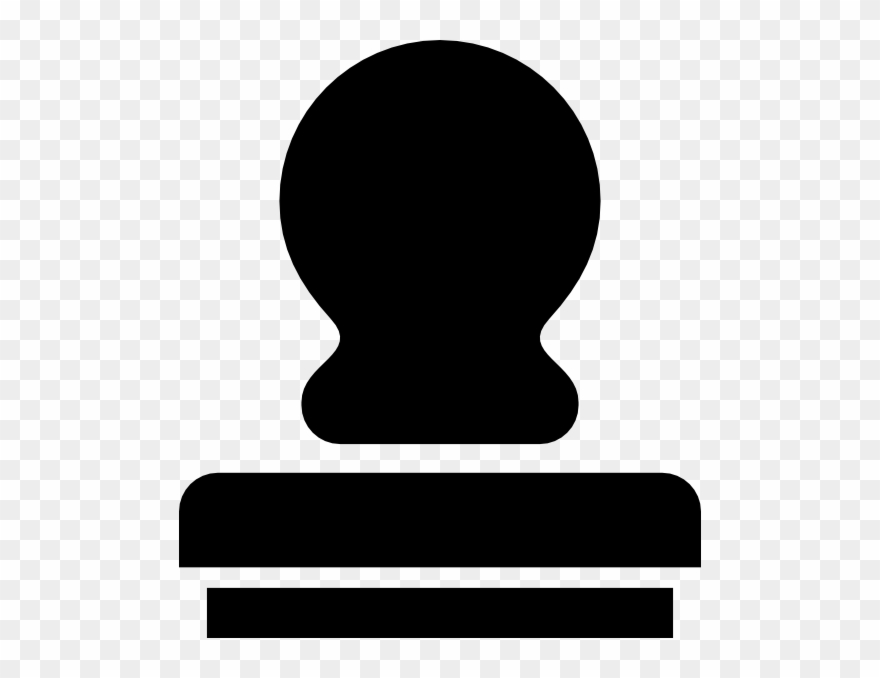 Stamp Icon Black Clipart