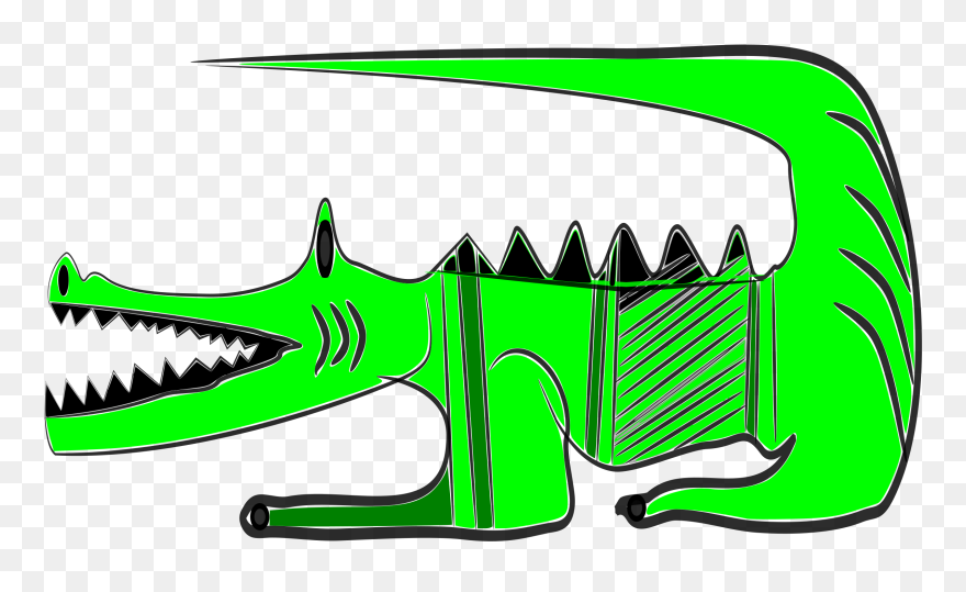 Jacare 1 Openclipart - Alligators - Png Download