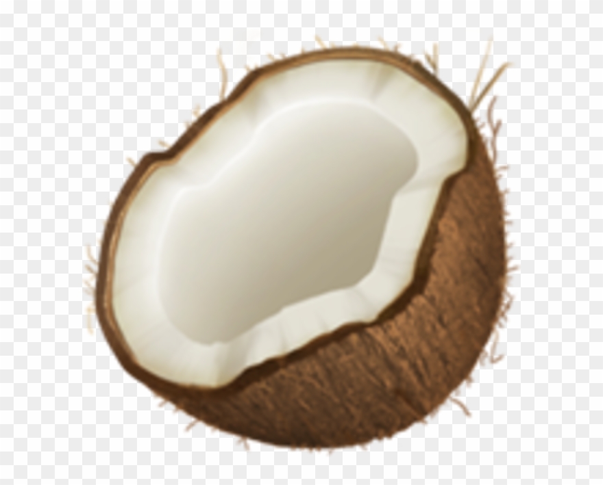 Coconut - Coconut Emoji Apple Clipart