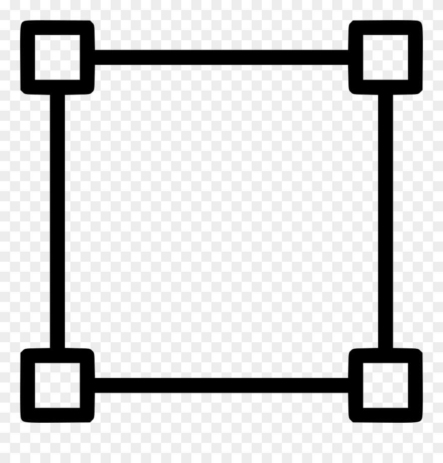 Path Shape Points Anchor Transform Free Tool Object - Transform Square Png Clipart