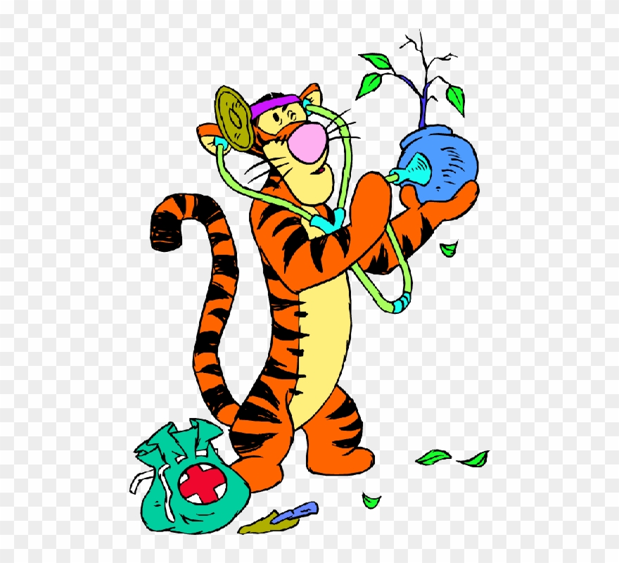 Doctor Winnie Pooh Gif Doctor Winnie Pooh - Tigger Coloring Pages Clipart