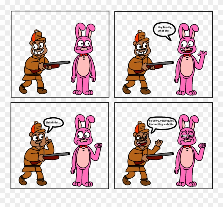 Clipart Black And White Download I M Hunting Wabbits - Hunting - Png Download