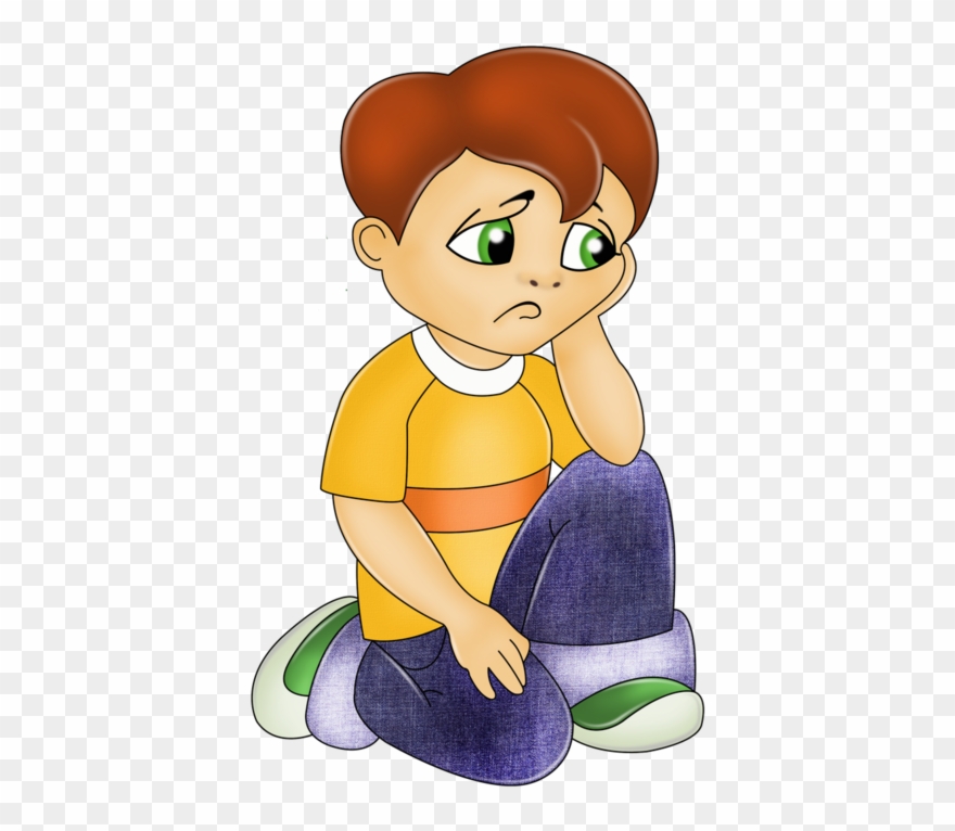 Kids Shhh Clipart - Sad Kid Clipart Png Transparent Png