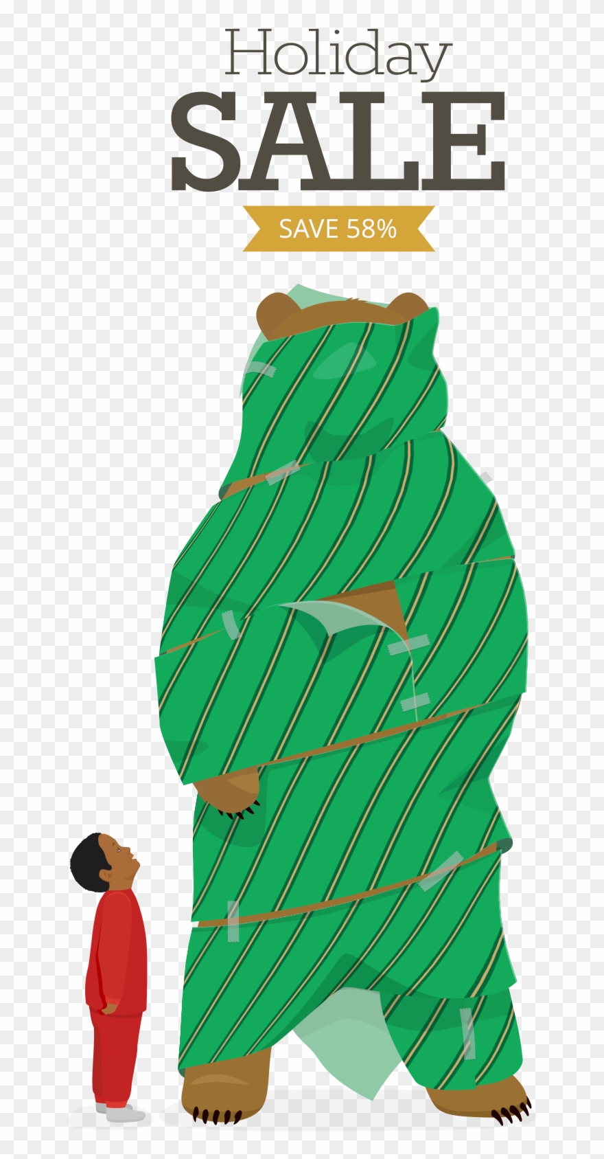 Unwrap A Grizzly - Newsletter Clipart