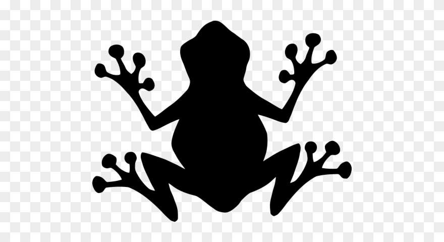 Frog Silhouette Svg - Png Frog Silhouette Clipart Transparent Png