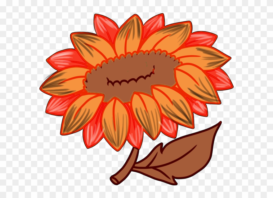 Open - Sunflower Clipart