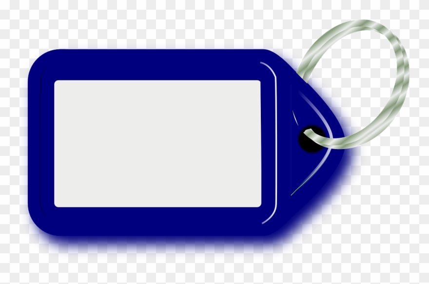 Key Blue Ring Badge Tag Png Image - Key Chain Clip Art Transparent Png